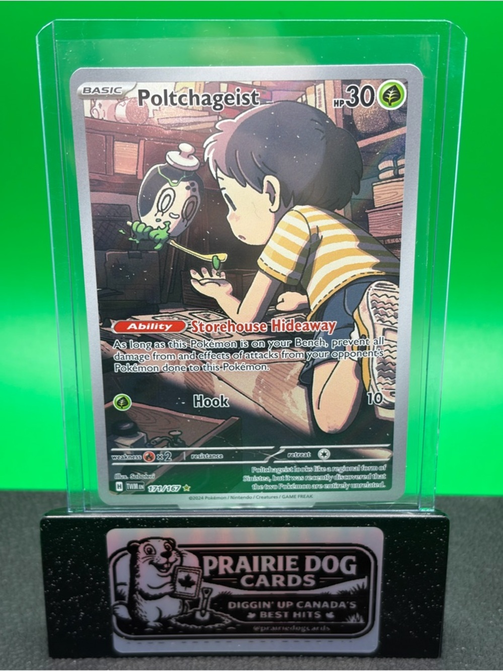 Illustration Rare Poltchageist Holo Pokemon Trading Card